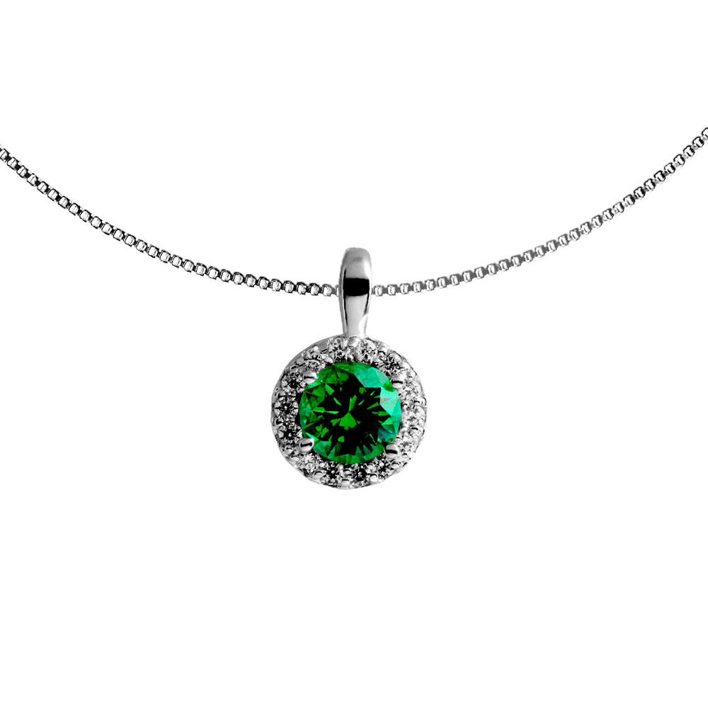 Collana Royal con zircone verde - Diamonfire Italia